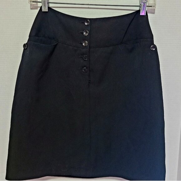 Harve Bernard Women's Size 6 Petite Contemporary Avant Garde Bodycon Skirt - Picture 3 of 8